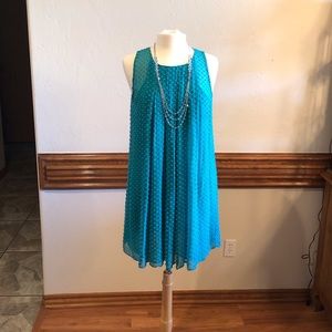 Anthropologie Sachin & Babi Teal Shift Dress sz 8